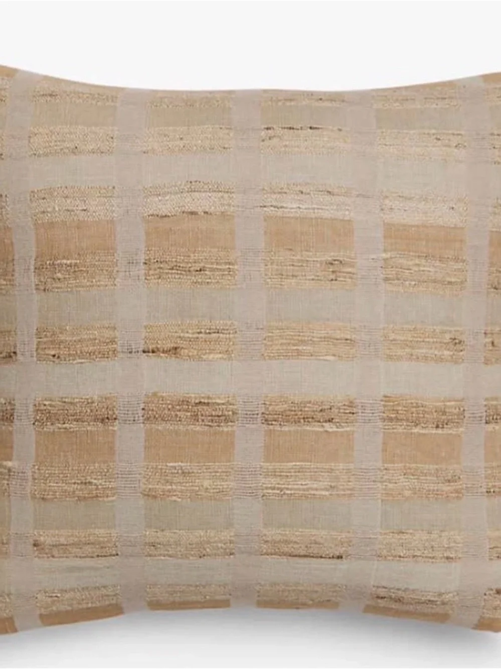 Crate&Barrel Harper Organic Cotton, Linen and Silk Blend Pillow 20”x20”
